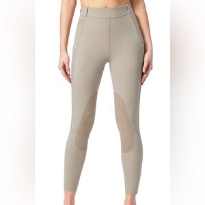 SANTINY Women's Horse Riding Pants with Zipper Pockets Knee-Patch - Small